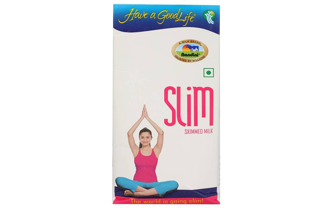 Nandini Slim Skimmed Milk    Tetra Pack  1 litre